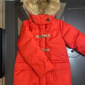 Girls Orange Coat